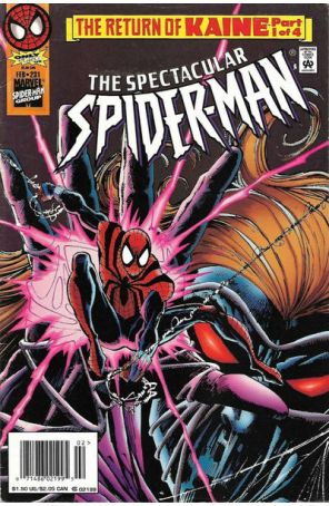 The Spectacular Spider-Man 231 (Newsstand) published by Marvel with cover art by Sal Buscema