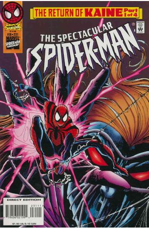 The Spectacular Spider-Man 231 published by Marvel with cover art by Sal Buscema
