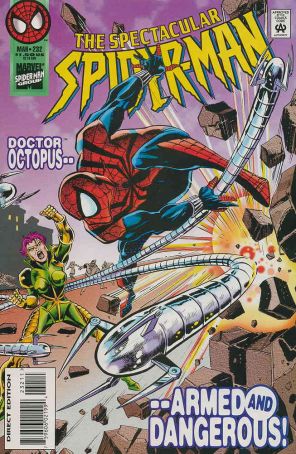 The Spectacular Spider-Man 232 published by Marvel with cover art by Sal Buscema