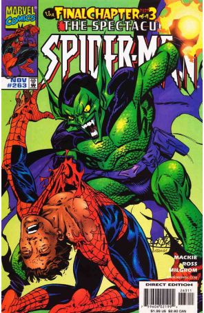 The Spectacular Spider-Man 263 published by Marvel with cover art by John Byrne