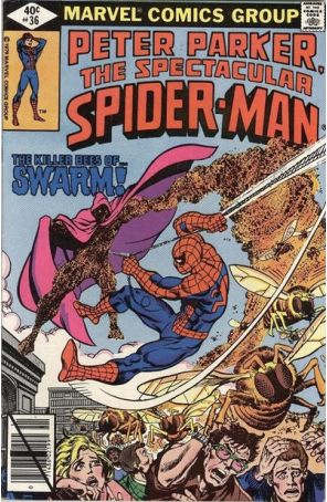 The Spectacular Spider-Man 36 published by Marvel with cover art by Mike Zeck