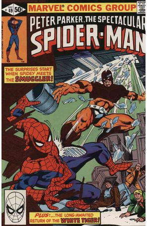 The Spectacular Spider-Man 49 published by Marvel with cover art by Keith Pollard