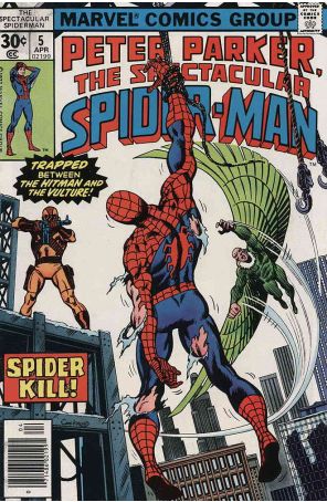 The Spectacular Spider-Man 5 published by Marvel with cover art by Dave Cockrum