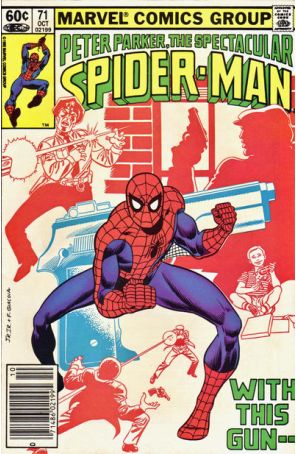 The Spectacular Spider-Man 71 (Newsstand) published by Marvel with cover art by John Romita Jr.