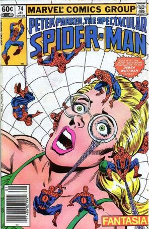 The Spectacular Spider-Man 74 (Newsstand) published by Marvel with cover art by Bob Hall