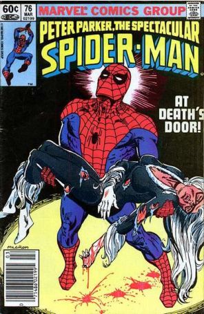 The Spectacular Spider-Man 76 (Newsstand) published by Marvel with cover art by Al Milgrom
