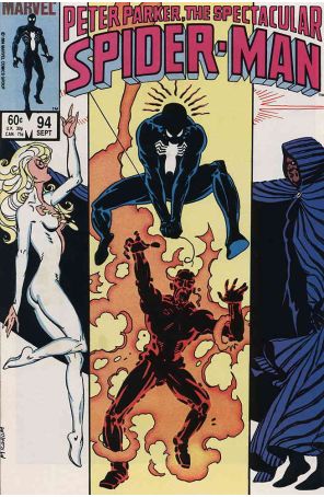 The Spectacular Spider-Man 94 published by Marvel with cover art by Al Milgrom