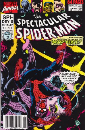 The Spectacular Spider-Man Annual 10 (Newsstand) published by Marvel with cover art by Steve Lightle
