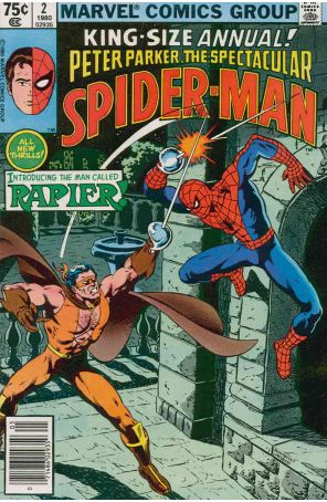 The Spectacular Spider-Man Annual 2 (Newsstand) published by Marvel with cover art by Bob Budiansky