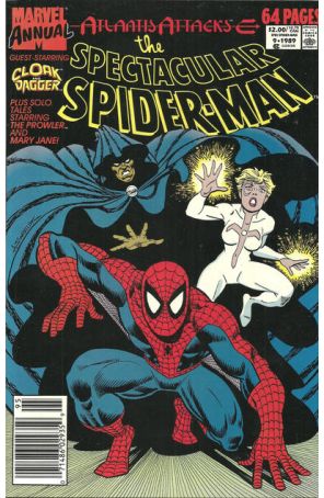 The Spectacular Spider-Man Annual 9 (Newsstand) published by Marvel with cover art by Alex Saviuk
