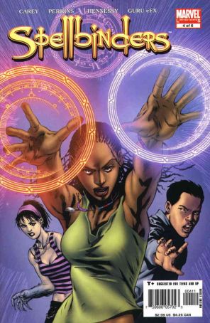 Spellbinders (Marvel) 4 published by Marvel with cover art by Michael Perkins