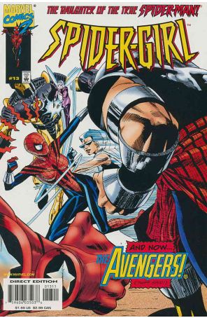 Spider-Girl 13 published by Marvel with cover art by Patrick Olliffe