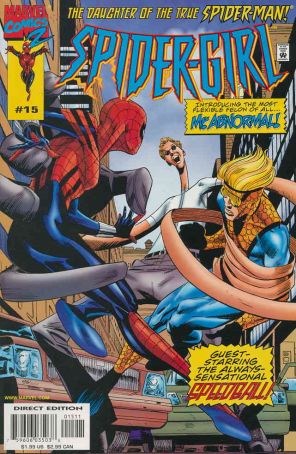 Spider-Girl 15 published by Marvel with cover art by Patrick Olliffe