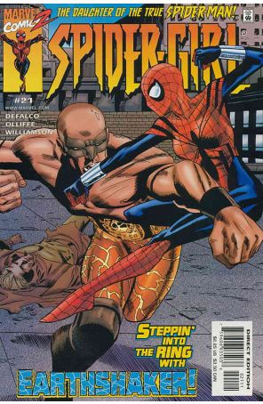 Spider-Girl 21 published by Marvel with cover art by Patrick Olliffe