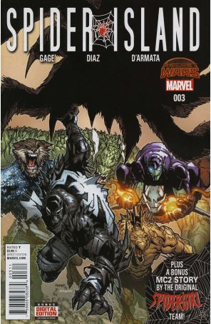 Spider-Island 3 published by Marvel with cover art by Humberto Ramos