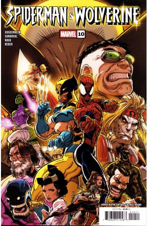 Spider-Man And Wolverine (2nd Series) 10 published by Marvel with cover art by Kaare Andrews