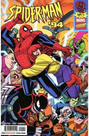 Spider-Man '94 1 published by Marvel with cover art by Nick Bradshaw