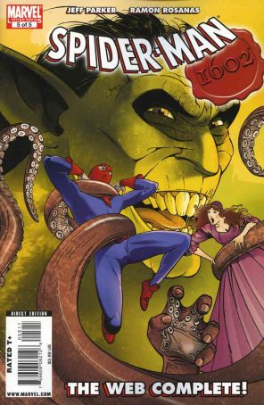 Spider-Man 1602 5 published by Marvel with cover art by Ramon Rosanas