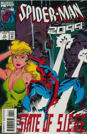 Spider-Man 2099 11 published by Marvel with cover art by Rick Leonardi