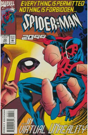 Spider-Man 2099 13 published by Marvel with cover art by Rick Leonardi