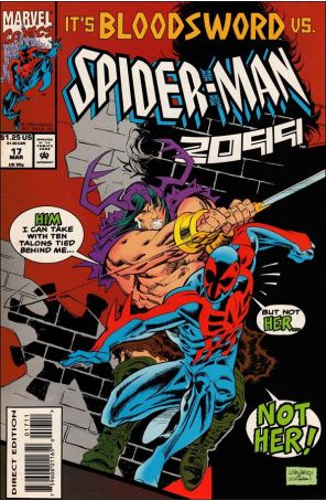 Spider-Man 2099 17 published by Marvel with cover art by Rick Leonardi