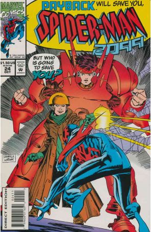 Spider-Man 2099 24 published by Marvel with cover art by Rick Leonardi