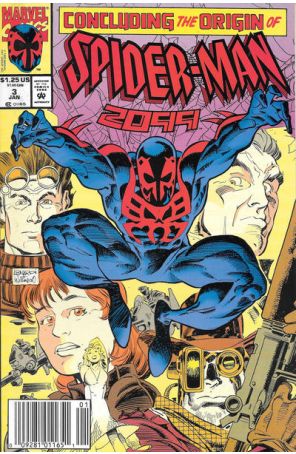 Spider-Man 2099 3 (Newsstand) published by Marvel with cover art by Rick Leonardi
