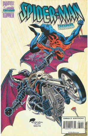Spider-Man 2099 31 published by Marvel with cover art by Roger Robinson