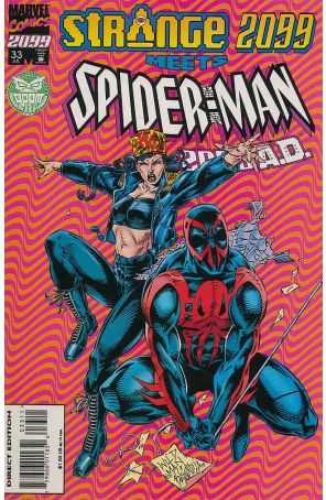 Spider-Man 2099 33 published by Marvel with cover art by Andrew Wildman