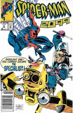 Spider-Man 2099 4 (Newsstand) published by Marvel with cover art by Rick Leonardi