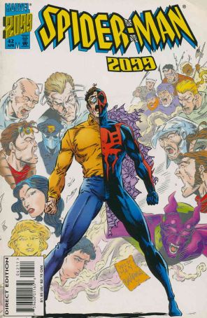 Spider-Man 2099 42 published by Marvel with cover art by Andrew Wildman