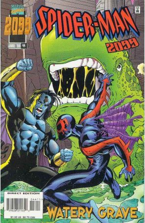 Spider-Man 2099 44 published by Marvel with cover art by Harry Candelario