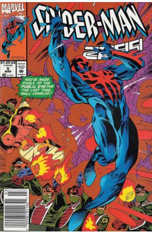 Spider-Man 2099 5 (Newsstand) published by Marvel with cover art by Rick Leonardi