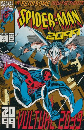 Spider-Man 2099 7 published by Marvel with cover art by Rick Leonardi