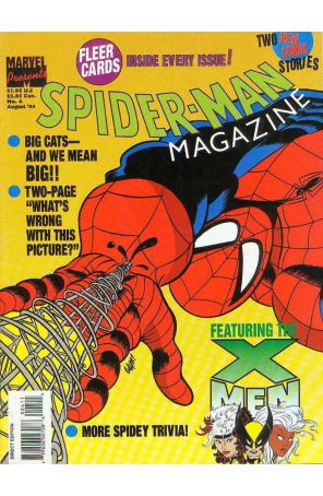 Spider-Man Magazine 4 (with card) published by Marvel