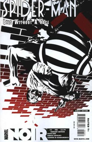 Spider-Man Noir: Eyes Without a Face 3A published by Marvel with cover art by Dennis Calero