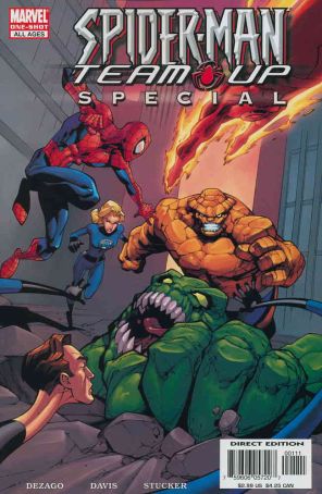 Spider-Man Team-Up Special 1 published by Marvel with cover art by Randy Green