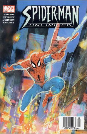 Spider-Man Unlimited (3rd Series) 5 published by Marvel with cover art by Bill Sienkiewicz
