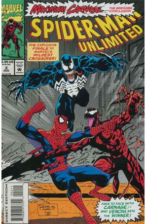 Spider-Man Unlimited 2 published by Marvel with cover art by Ron Lim