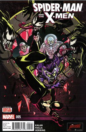 Spider-Man and the X-Men 5 published by Marvel with cover art by Stacey Lee