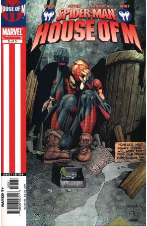 Spider-Man: House of M 5 published by Marvel with cover art by Salvador Larroca