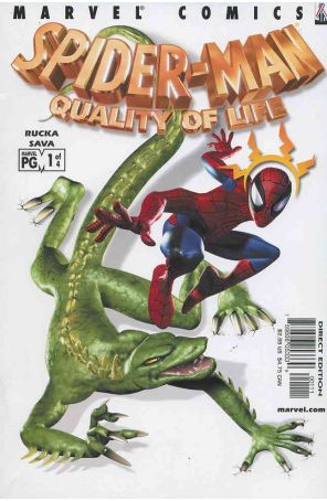 Spider-Man: Quality of Life 1 published by Marvel with cover art by Scott Christian Sava