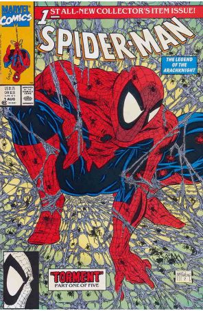 Spider-Man 1 published by Marvel with cover art by Todd McFarlane
