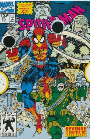 Spider-Man 20 published by Marvel with cover art by Erik Larsen
