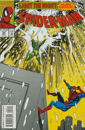 Spider-Man 40 published by Marvel with cover art by Klaus Janson