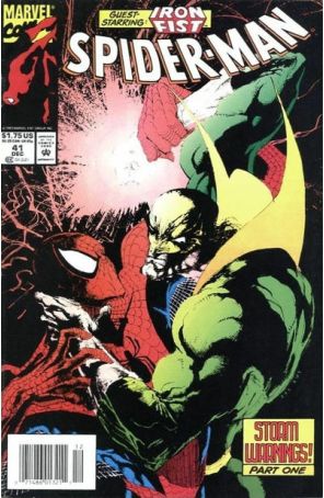Spider-Man 41 (Newsstand) published by Marvel with cover art by Jae Lee