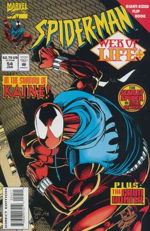 Spider-Man 54 published by Marvel with cover art by Tom Lyle and Tom Grummett