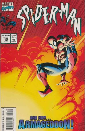 Spider-Man 59 published by Marvel with cover art by Tom Lyle