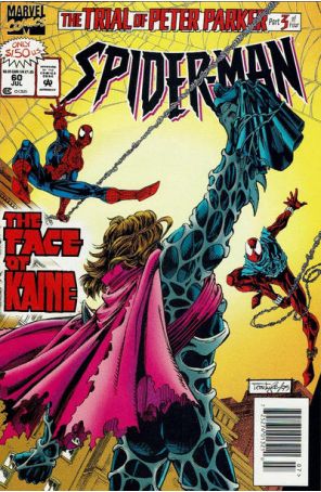 Spider-Man 60 (Newsstand) published by Marvel with cover art by Tom Lyle