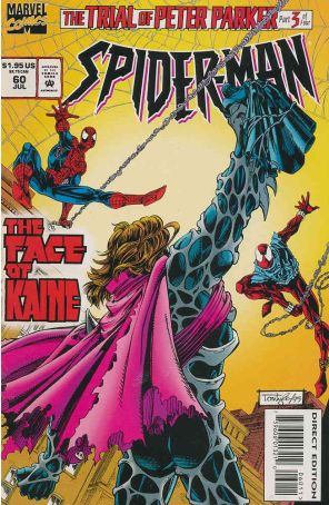 Spider-Man 60 published by Marvel with cover art by Tom Lyle